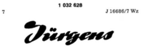 Jürgens Logo (DPMA, 21.03.1981)