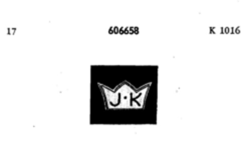 J K Logo (DPMA, 13.05.1950)