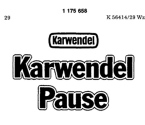 Karwendel Karwendel Pause Logo (DPMA, 03.07.1990)