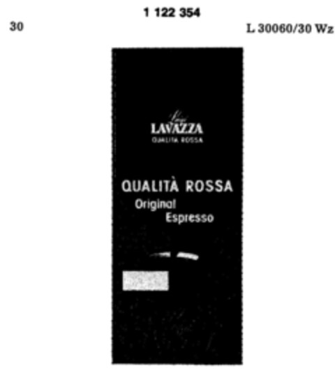Luigi LAVAZZA QUALITA ROSSA Original Espresso Logo (DPMA, 05.06.1987)