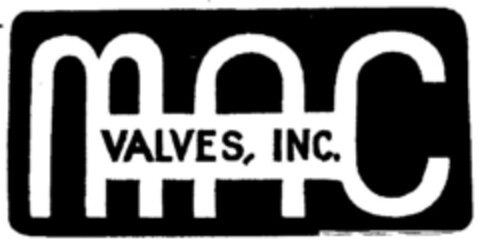 MAC VALVES, INC. Logo (DPMA, 12/10/1962)