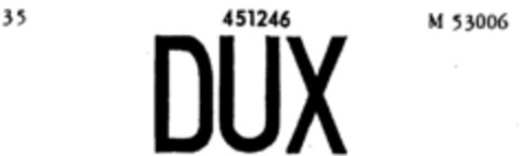 DUX Logo (DPMA, 23.04.1932)