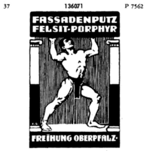 FASSADENPUTZ FELSIT-PORPHYR FREIHUNG OBERPFALZ Logo (DPMA, 26.01.1910)