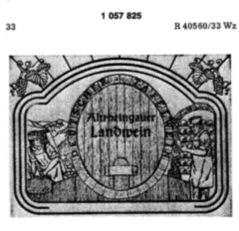 Altrheingauer Landwein DEUTSCHER TAFELWEIN Logo (DPMA, 11/27/1982)