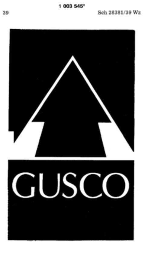 GUSCO Logo (DPMA, 29.02.1980)