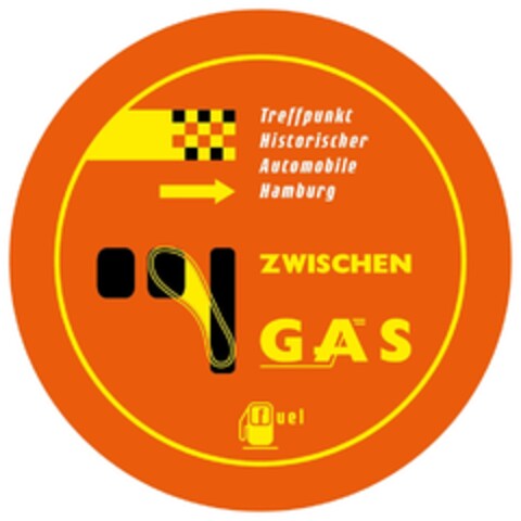 ZWISCHEN GAS Treffpunkt Historischer Automobile Hamburg Logo (DPMA, 10.04.2017)