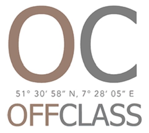 OC 51° 30' 58" N, 7° 28' 05" E OFFCLASS Logo (DPMA, 08.11.2022)