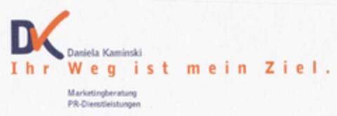 DK Daniela Kaminski Ihr Weg ist mein Ziel Logo (DPMA, 24.01.2003)