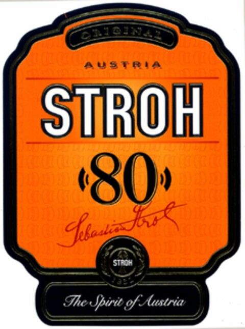ORIGINAL STROH 80 Logo (DPMA, 12.11.2004)