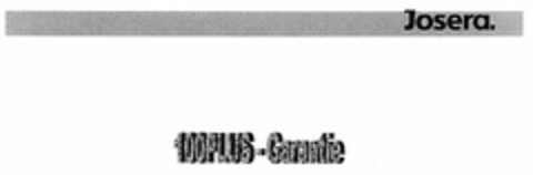 Josera. 100PLUS-Garantie Logo (DPMA, 10/20/2005)