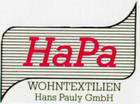 HaPa WOHNTEXTILIEN Hans Pauly GmbH Logo (DPMA, 27.03.1995)