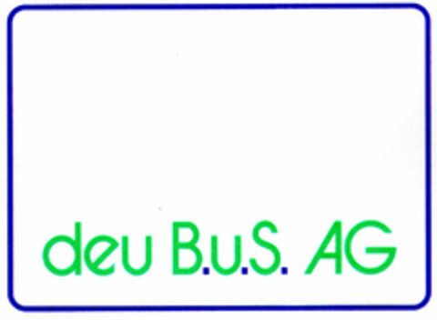 deu B.u.S. AG Logo (DPMA, 07/15/1997)