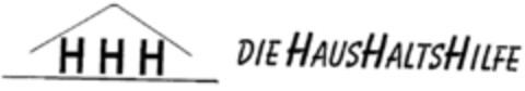HHH DIE HAUSHALTSHILFE Logo (DPMA, 20.02.1998)