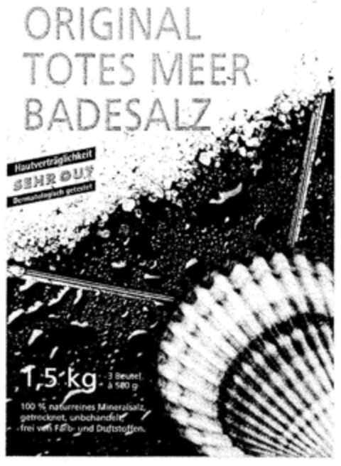 ORIGINAL TOTES MEER BADESALZ Logo (DPMA, 08/21/1998)