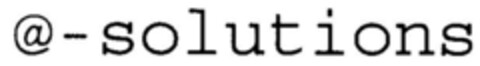 a-solutions Logo (DPMA, 03/23/1999)