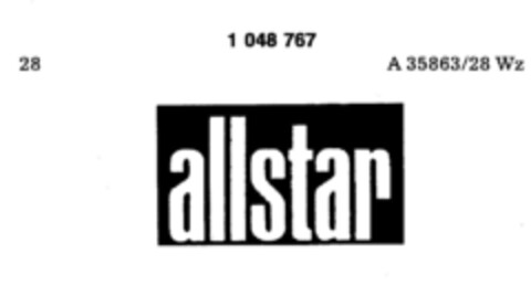 allstar Logo (DPMA, 06/29/1982)