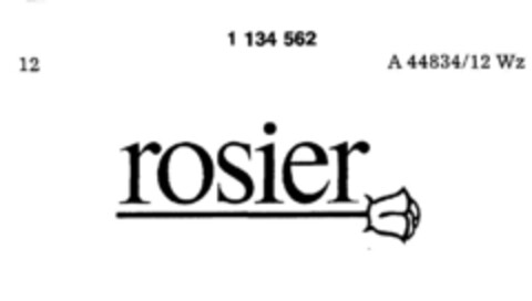 rosier Logo (DPMA, 06/30/1988)