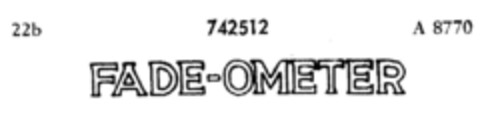 FADE-OMETER Logo (DPMA, 02.07.1959)