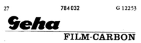 Geha FILM-CARBON Logo (DPMA, 02/25/1963)