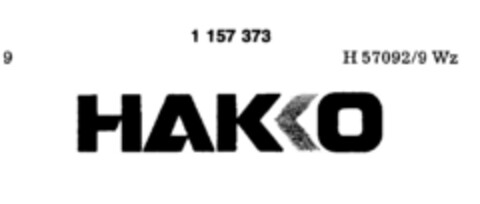 HAKKO Logo (DPMA, 24.12.1986)