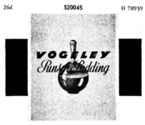 VOGELEY Punsch Pudding Logo (DPMA, 13.10.1939)