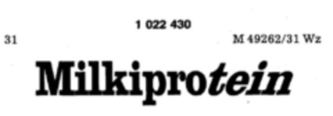 Milkiprotein Logo (DPMA, 20.01.1981)