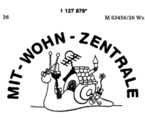 MIT-WOHN-ZENTRALE Logo (DPMA, 18.08.1988)