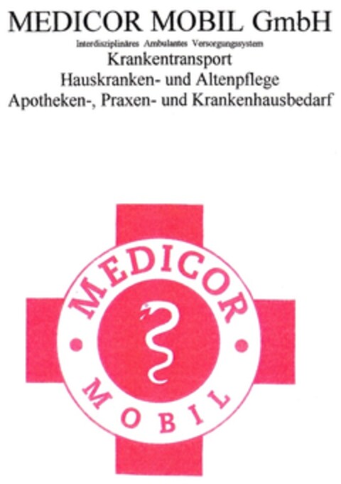 MEDICOR MOBIL GmbH Logo (DPMA, 13.06.1994)