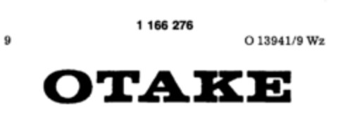 OTAKE Logo (DPMA, 03.07.1989)