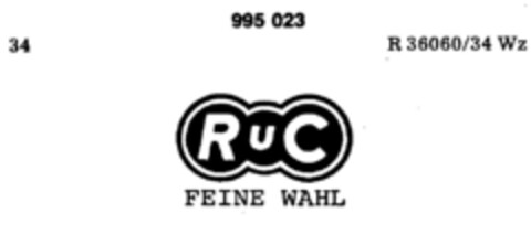 RuC FEINE WAHL Logo (DPMA, 23.02.1979)