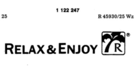 RELAX & ENJOY R Logo (DPMA, 10/24/1987)