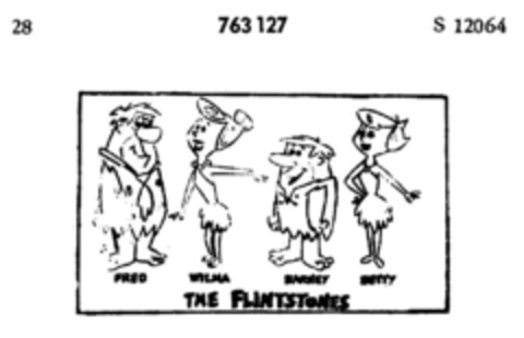 THE FLINTSTONES Logo (DPMA, 28.12.1960)