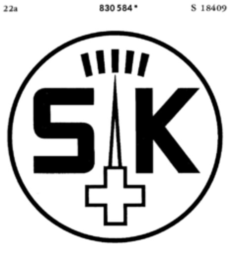 S + K Logo (DPMA, 15.02.1966)