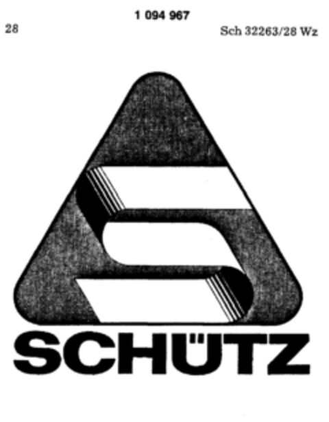 SCHÜTZ Logo (DPMA, 09.11.1985)