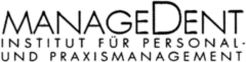 MANAGEDENT  INSTITUT FÜR PERSONAL-UND PRAXISMANAGEMENT Logo (DPMA, 19.02.1993)