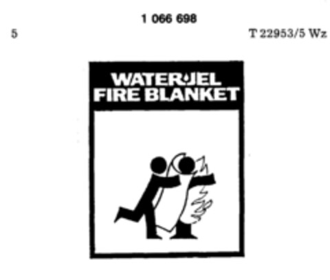 WATERJEL FIRE BLANKET Logo (DPMA, 08.11.1983)