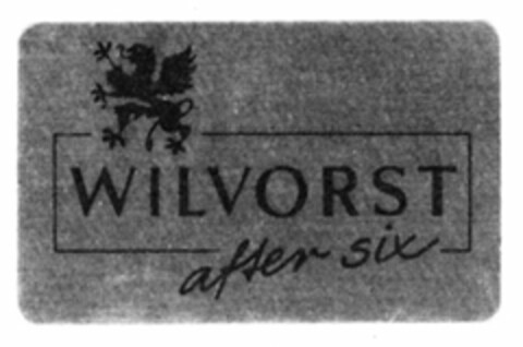 WILVORST after six Logo (DPMA, 09/12/1973)