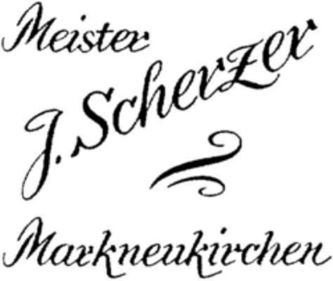 Meister J.Scherzer Markneukirchen Logo (DPMA, 30.10.1991)