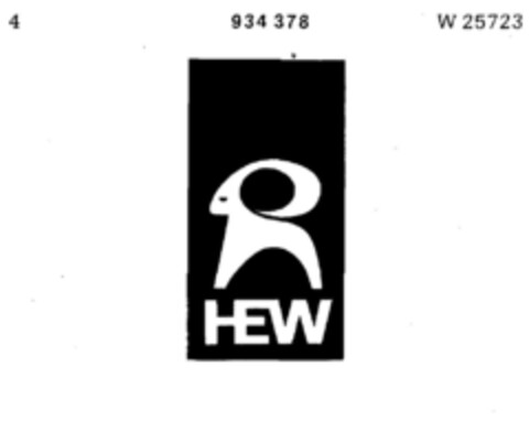 HEW Logo (DPMA, 28.05.1974)