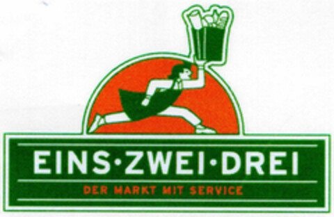 EINS·ZWEI·DREI Logo (DPMA, 14.08.2000)