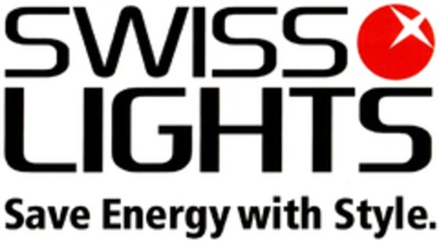 SWISS LIGHTS Save Energy with Style. Logo (DPMA, 04.03.2008)
