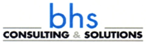 bhs CONSULTING & SOLUTIONS Logo (DPMA, 26.04.2013)