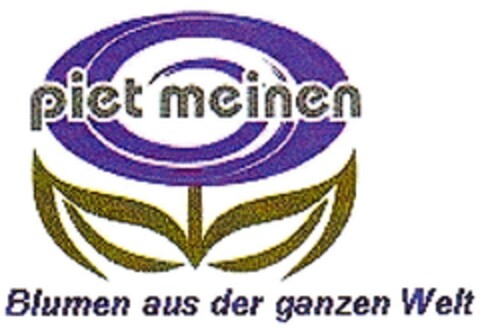 piet meinen Blumen aus der ganzen Welt Logo (DPMA, 20.08.2014)