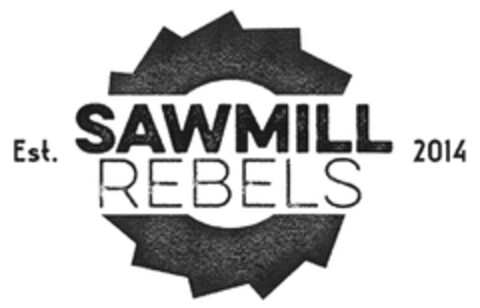 Est. 2014 SAWMILL REBELS Logo (DPMA, 08/28/2014)