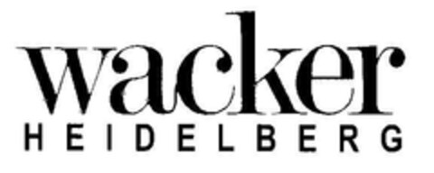 wacker HEIDELBERG Logo (DPMA, 16.01.2003)