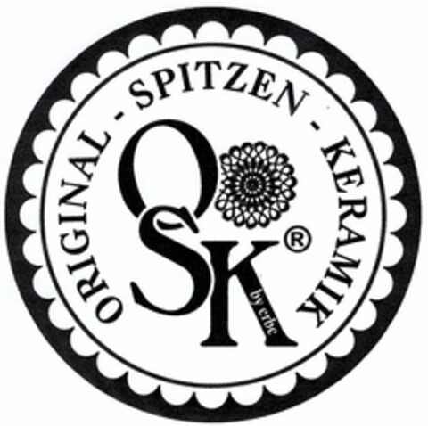 OSK ORIGINAL-SPITZEN-KERAMIK by erbe Logo (DPMA, 30.06.2004)