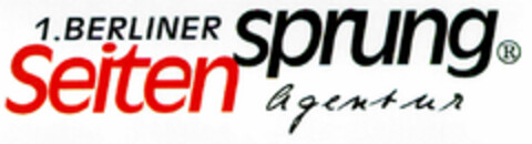 1. Berliner Seitensprung Agentur Logo (DPMA, 22.01.1998)