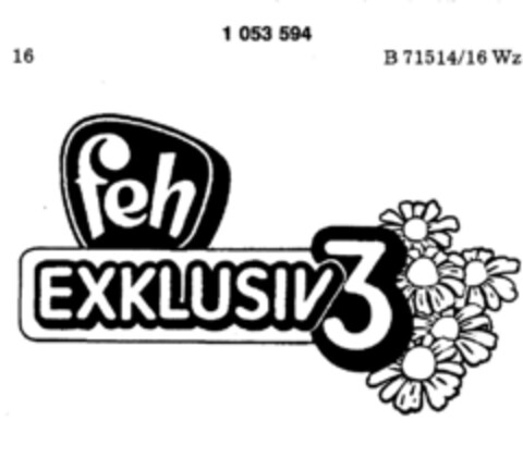 feh EXKLUSIV 3 Logo (DPMA, 10.12.1982)