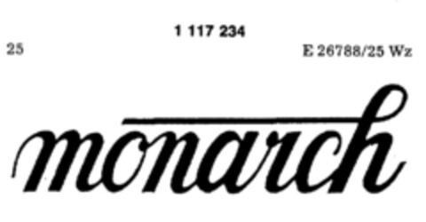 monarch Logo (DPMA, 01.07.1987)