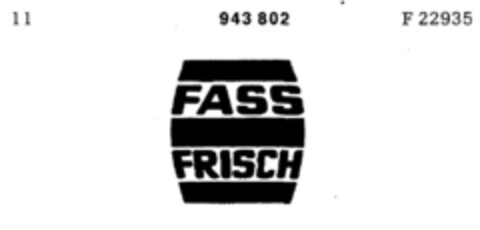 FASS FRISCH Logo (DPMA, 10/07/1971)